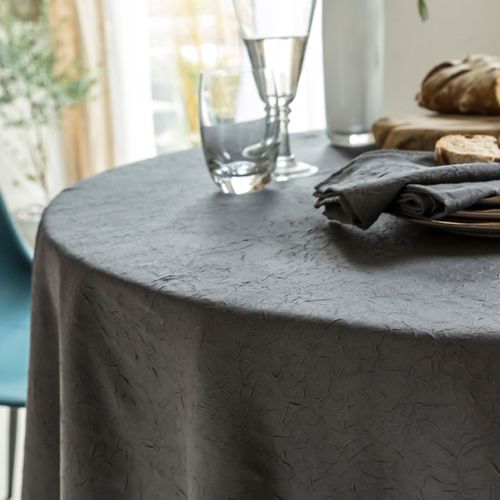 Serviette De Table 45x45 Gris Anthracite En Polyester