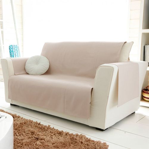 Protège Canapé 110x200 Beige En Coton