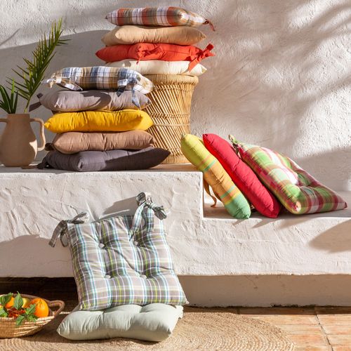 Lot de 2 Galettes 40x40 Jaune En Coton