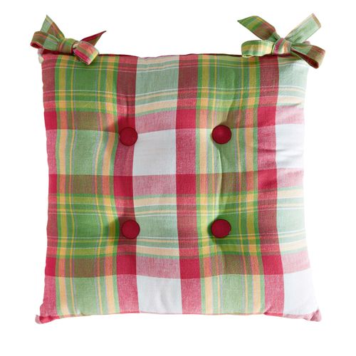 Lot de 2 Galettes 40x40 Rose En Coton