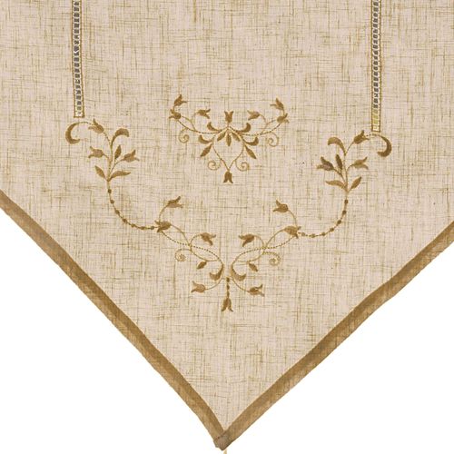 Voilage Pointe 60x80 Beige En Coton