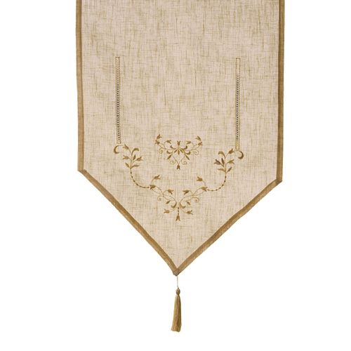 Voilage Pointe 60x80 Beige En Coton