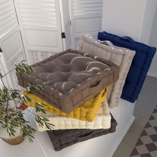 Lot De 2 Coussin Matelas 40x40 Naturel En Coton