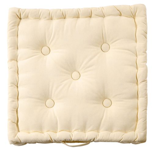 Lot De 2 Coussin Matelas 40x40 Naturel En Coton