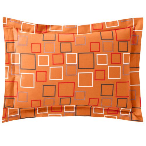 Taie Volant 63x63 Gris En Coton