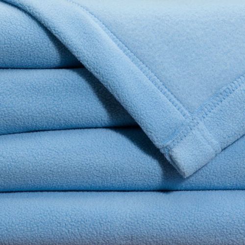 Couverture Tempérée 180x220 Bleu Ciel En Polyester