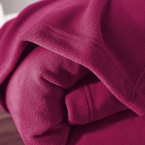Couverture Tempérée 180x220 Rose Framboise En Polyester