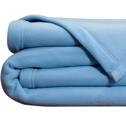Couverture Tempérée 240x260 Bleu Ciel En Polyester