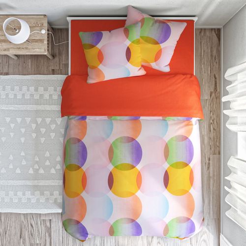 Taie Sac 63x63 Multicolore En Coton