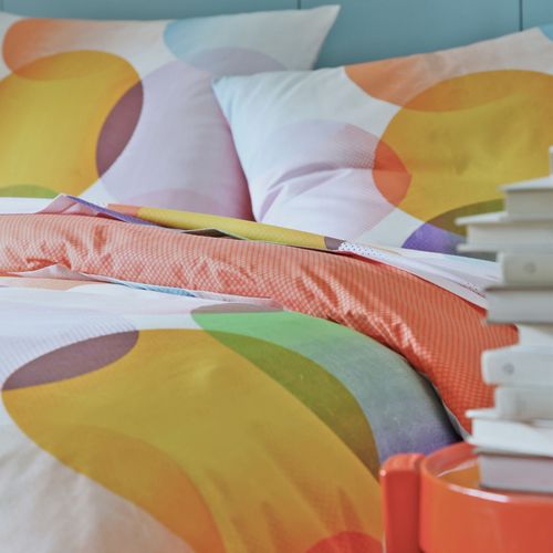 Housse De Couette 140x200 Multicolore En Coton