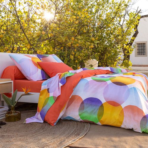 Drap-housse 140x190x28 Multicolore En Coton