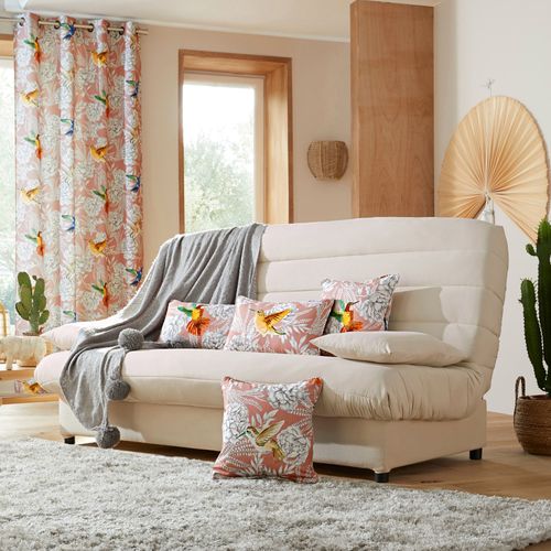 Housse De Coussin 35x60 Beige En Polyester