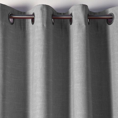 Rideau Occultant 135x260 Gris En Acrylique