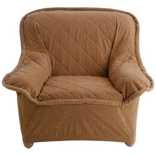 Housse Fauteuil 1 Place Marron Noisette En Polyester