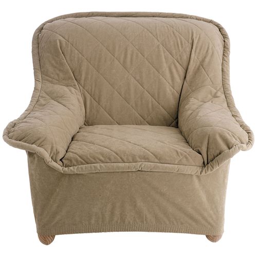 Housse Fauteuil 1 Place Beige Sable En Polyester