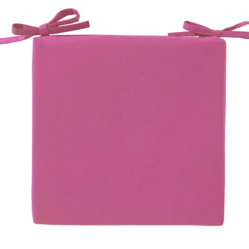 Lot de 2 Galettes 40x40 Rose Framboise En Coton