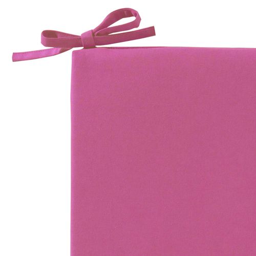 Lot de 2 Galettes 40x40 Rose Framboise En Coton