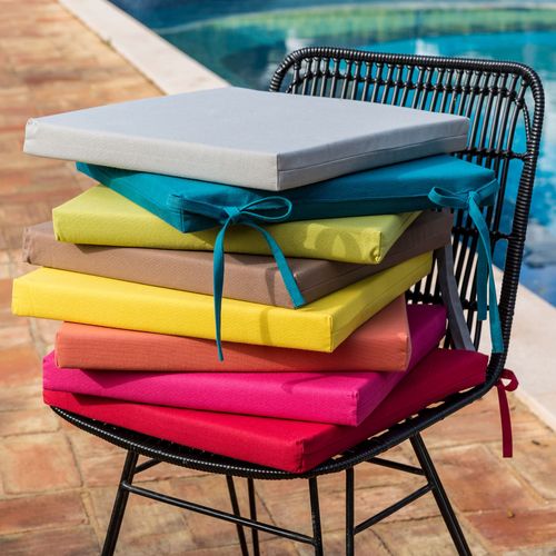 Lot de 2 Galettes 40x40 Rouge En Coton