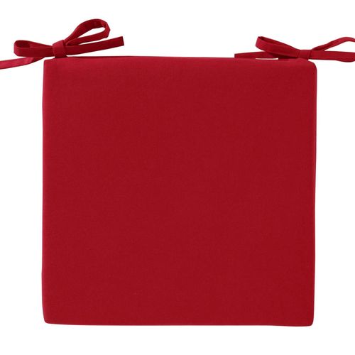 Lot de 2 Galettes 40x40 Rouge En Coton