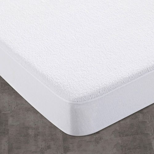 Protège Matelas 140x190 Blanc En Coton