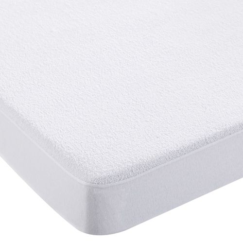 Protège Matelas 140x190 Blanc En Coton