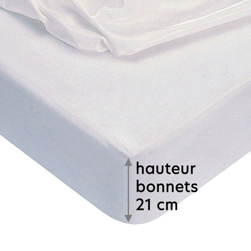 Protège Matelas 90x200 Blanc En Coton