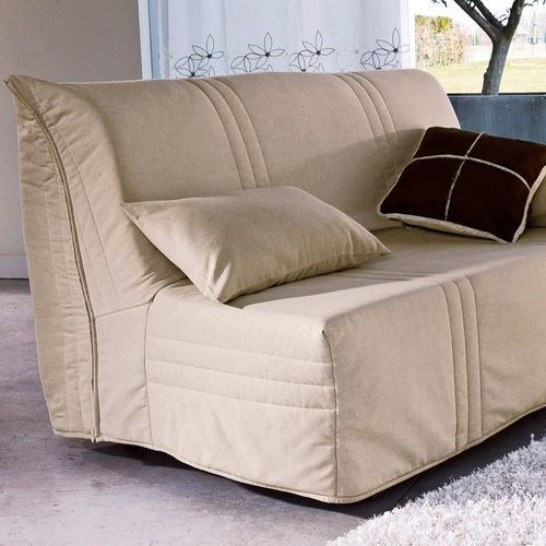 Housse De Coussin 35x60 Beige Chiné En Coton