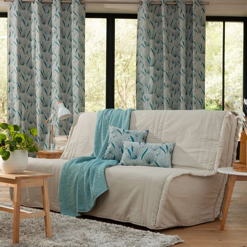 Housse De Coussin 35x60 Beige Chiné En Coton