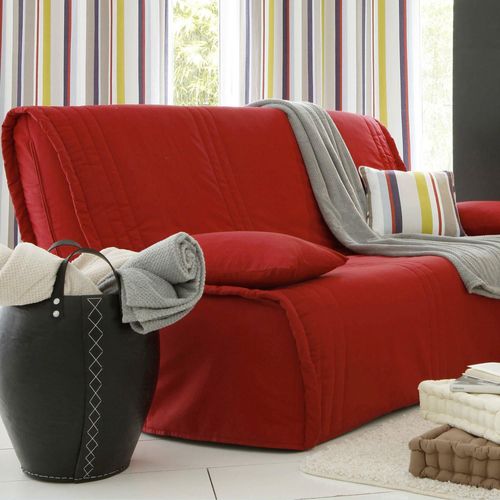 Housse De Coussin 35x60 Rouge En Coton