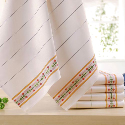 Torchons 50x80 Blanc En Coton