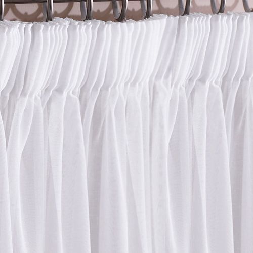 Voilage 300x250 Blanc En Polyester