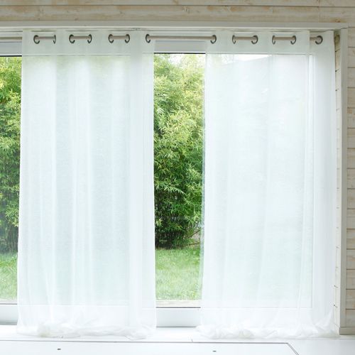 Voilage 150x240 Blanc Écru En Polyester