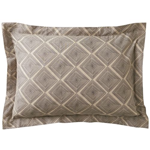 Taie Volant 63x63 Bleu En Coton