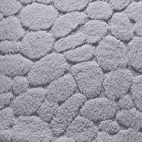 Tapis Contour Wc 50x45 Gris En Coton