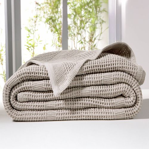 Plaid 150x150 Gris En Coton