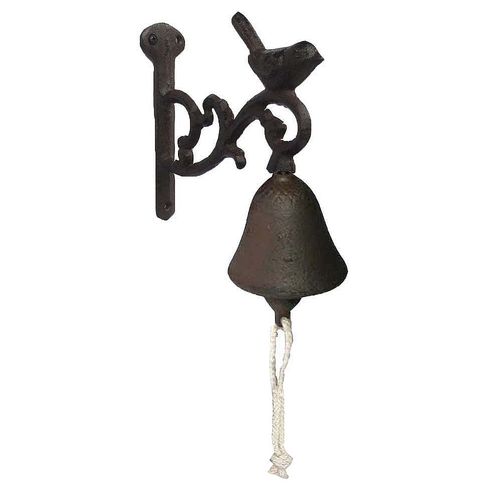 Clochette De Jardin Oiseau En Fonte