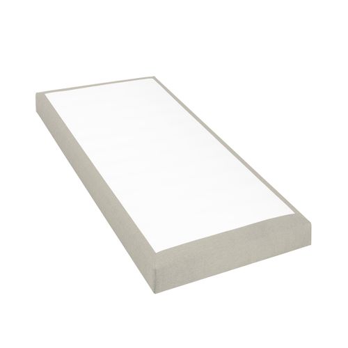 Sommier Tapissier Sisal 90x190 Cm Ep. 18 Cm Beige (pieds Non Inclus)