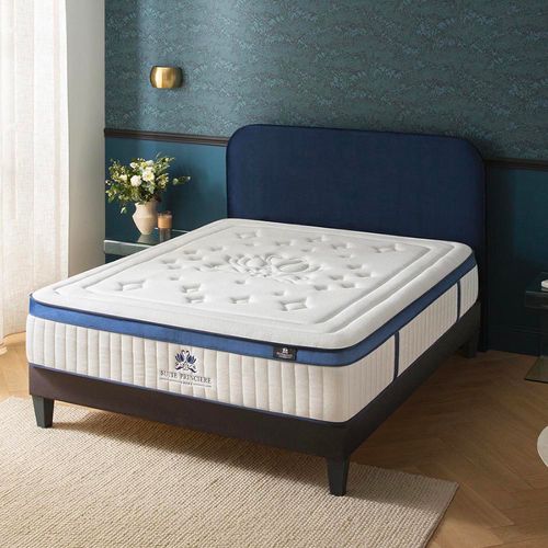 Matelas Hybride Suite Princière 90x200 Cm Micro-ressorts Accueil Mousse Supersoft