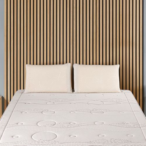 Matelas Mousse 90x190 Cm INTUITION - Accueil Mémoire De Forme - Epaisseur 15 Cm