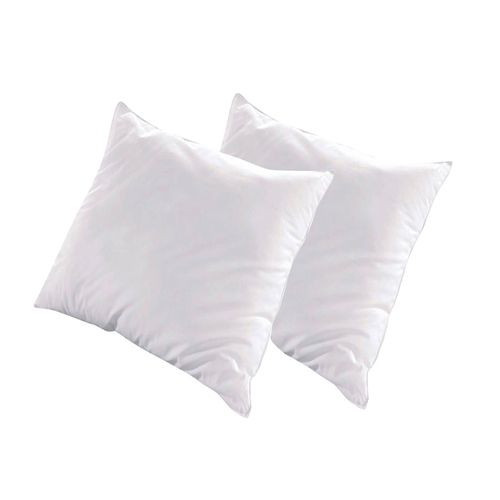 Lot De 2 Oreillers Alaska 60x60 Cm Fibres Creuses Polyester