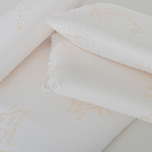 Lot De 2 Oreillers Bamboo 60x60 Cm Mémoire De Forme