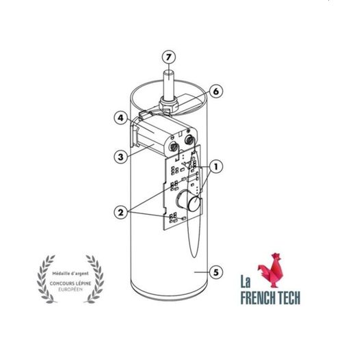 Pied De Lit Cylindrique Lumineux Hauteur 16 Cm (vendu à L'unité)