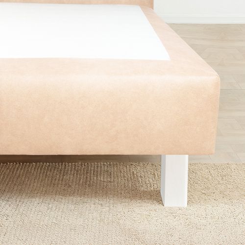 Jeu De 4 Pieds De Lit Carrés En Bois Blancs Hauteur 15 Cm