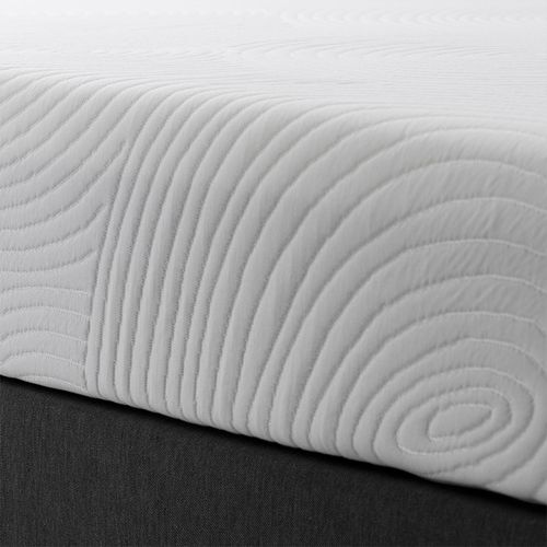 Ensemble Vosges 90x190 Cm Matelas Mousse Haute Densité + Sommier Bois