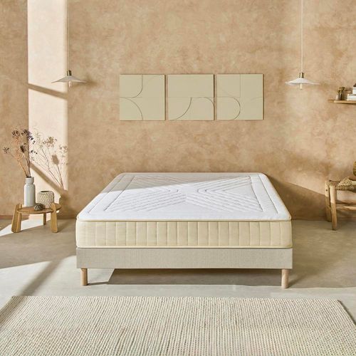 Ensemble Symphonie 2.0 90x190 Cm Matelas Mousse + Sommier Bois