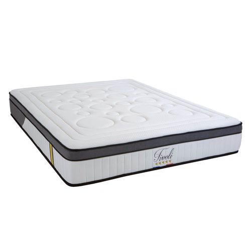 Ensemble Tivoli 180x200 Cm Matelas Mousse + Sommier Bois