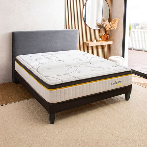 Bellecour Literie Ensemble Bellecour 3.0 160x200 Cm Matelas Ressorts  + Sommier Bois