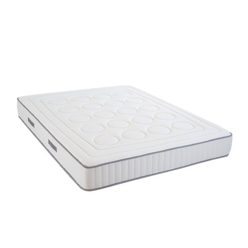 Ensemble Cristal 140x190 Cm Matelas Mousse + Sommier Bois