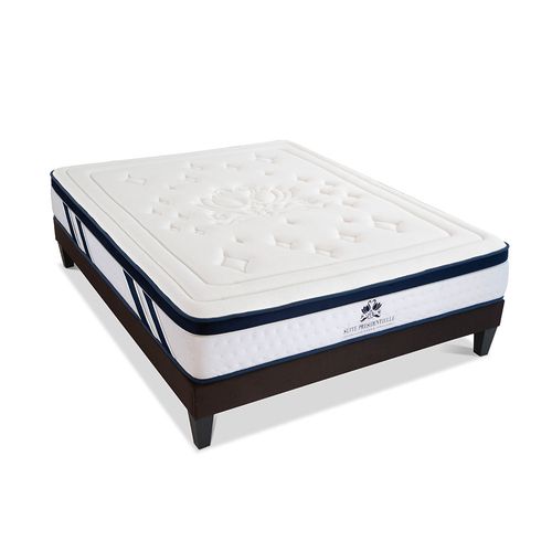 Ensemble Suite Présidentielle 90x190 Cm Matelas Mousse + Sommier Bois