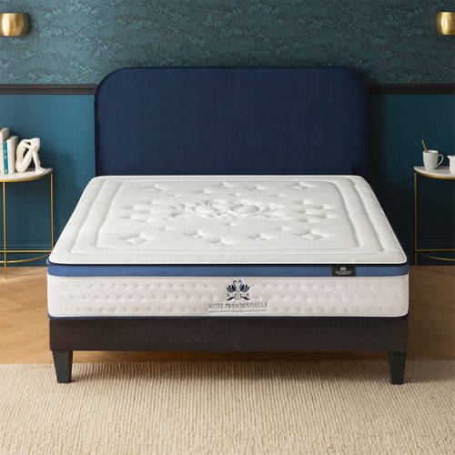 Ensemble Suite Présidentielle 140x190 Cm Matelas Mousse + Sommier Bois